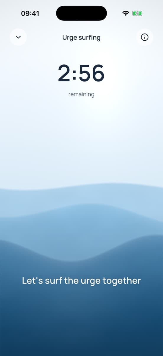 SkinAware screenshot: Urge surfing