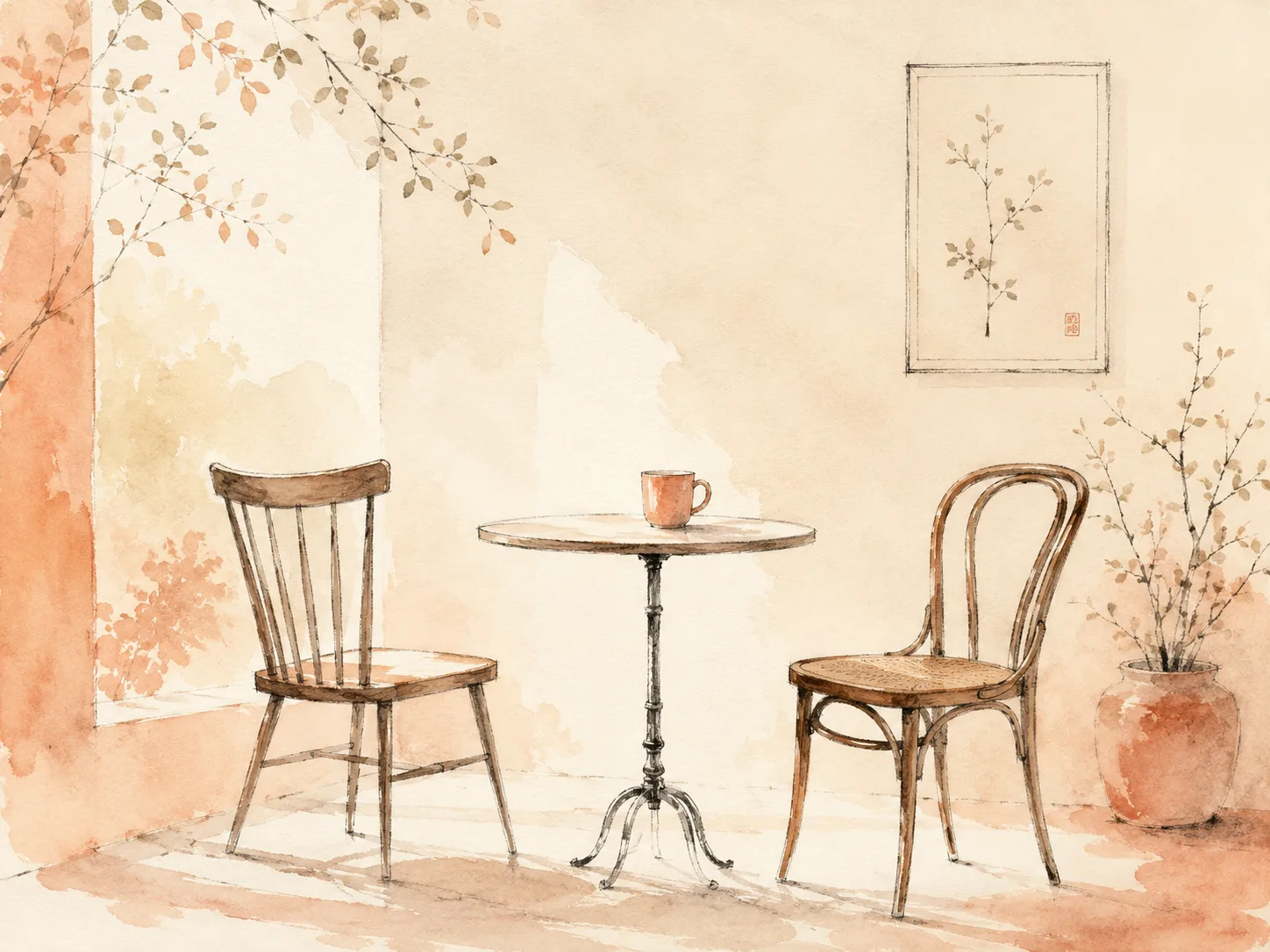 Two chairs at a table in early morning light, one turned slightly away, representing a disclosure conversation that went badly and can be reopened